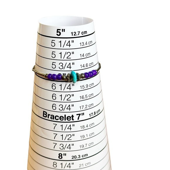 Vintage Southwestern Genuine Turquoise Gemstone Beaded Liquid Silver Set - Picture 5 of 6